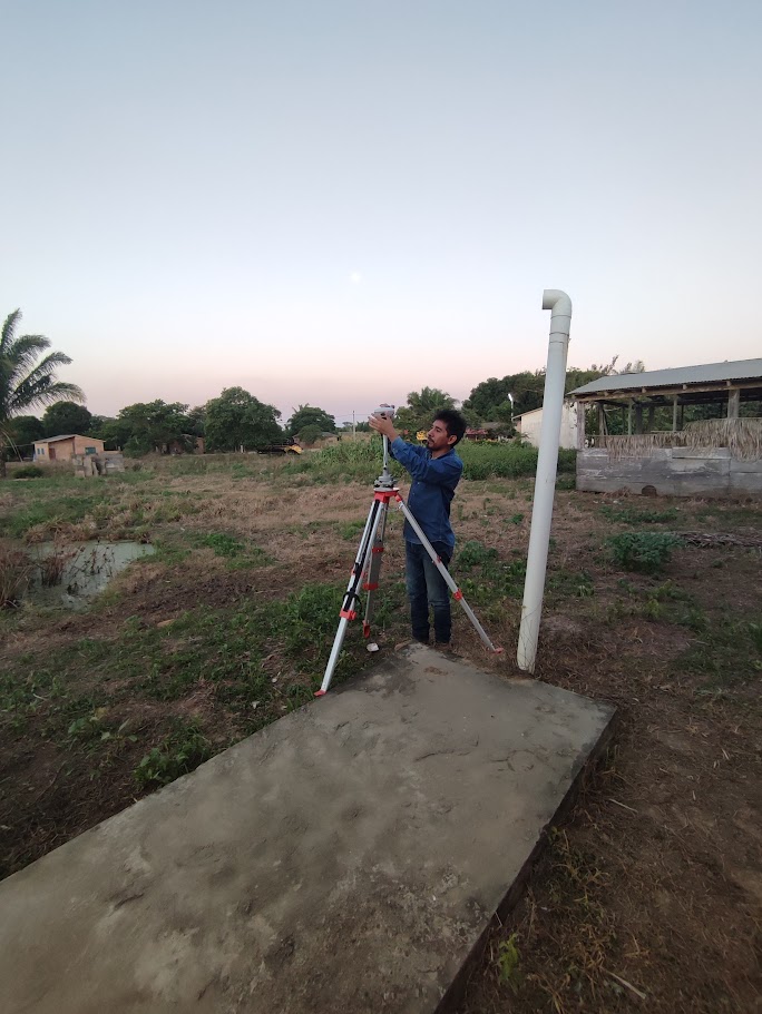 Levantamiento técnico en obra con equipo GNSS